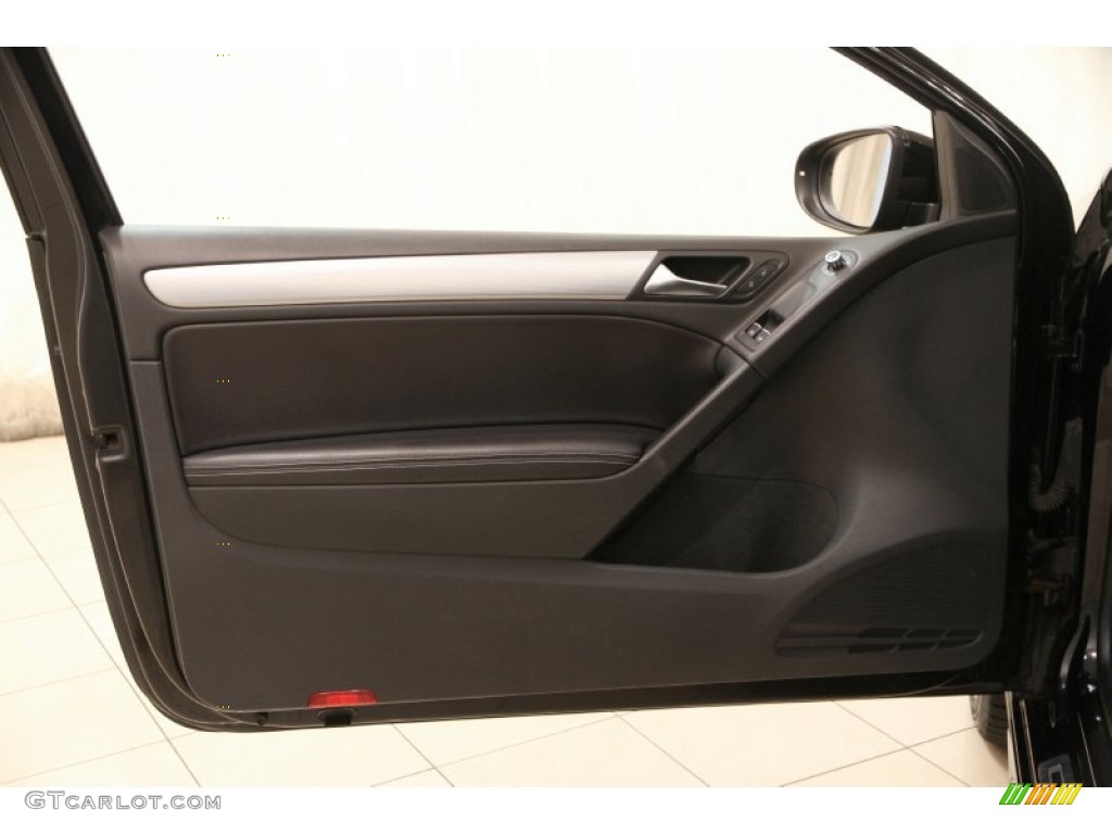 2012 Golf R 2 Door 4Motion - Deep Black Pearl Metallic / R Titan Black Leather photo #4