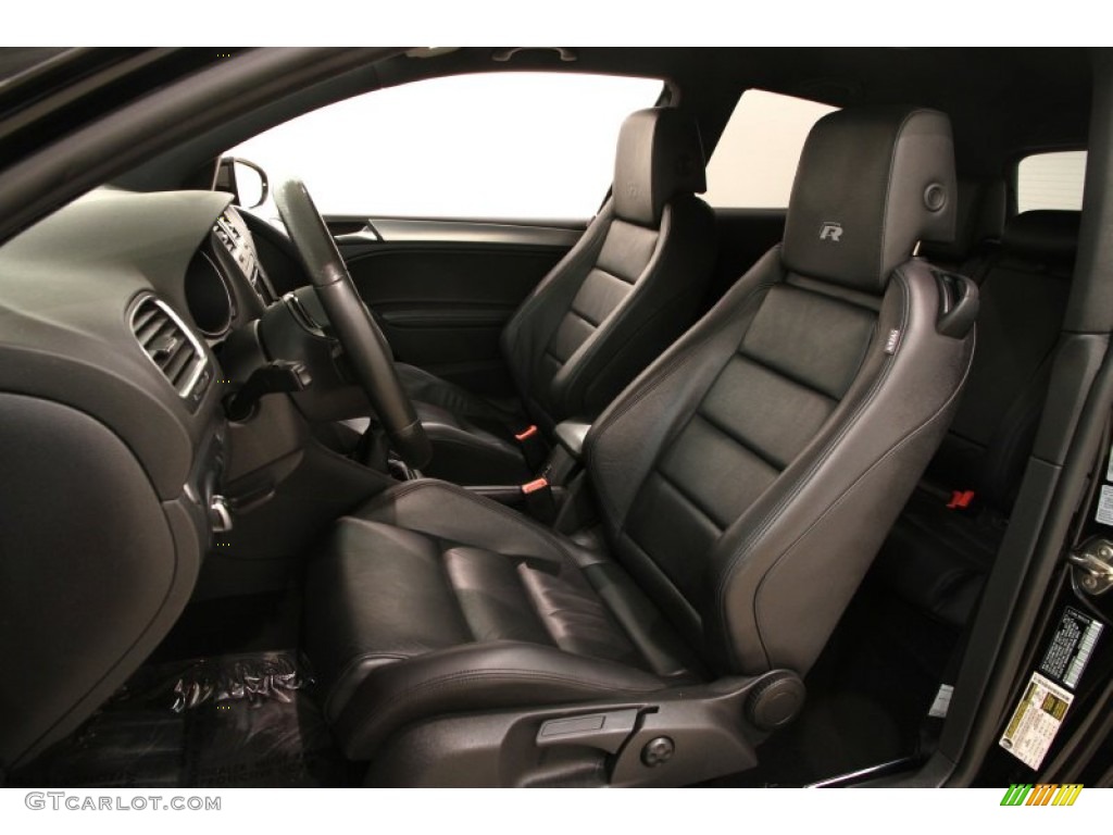 2012 Golf R 2 Door 4Motion - Deep Black Pearl Metallic / R Titan Black Leather photo #5