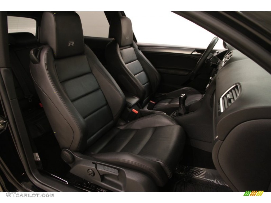 2012 Golf R 2 Door 4Motion - Deep Black Pearl Metallic / R Titan Black Leather photo #11