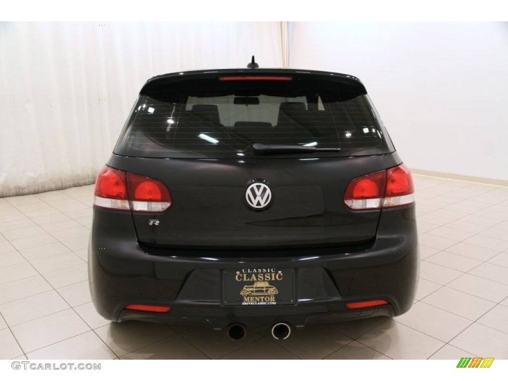 2012 Golf R 2 Door 4Motion - Deep Black Pearl Metallic / R Titan Black Leather photo #14