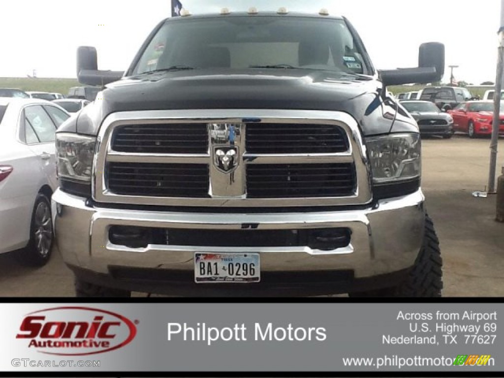 2011 Ram 3500 HD ST Crew Cab 4x4 Dually - Brilliant Black Crystal Pearl / Dark Slate Gray/Medium Graystone photo #1
