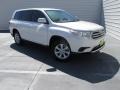 Blizzard White Pearl 2013 Toyota Highlander V6