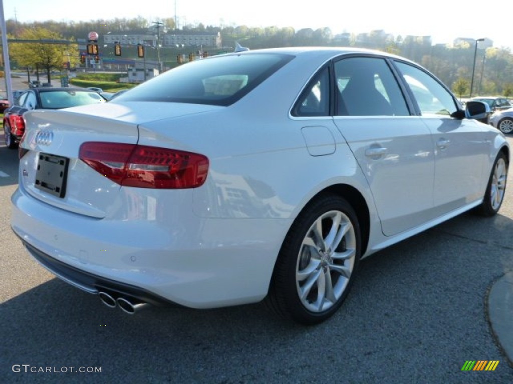 2015 S4 Premium Plus 3.0 TFSI quattro - Glacier White Metallic / Black/Magma Red photo #4