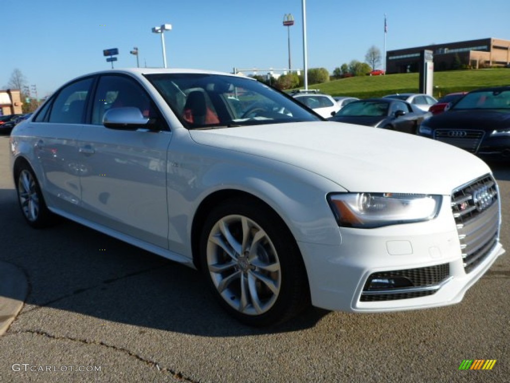 Glacier White Metallic 2015 Audi S4 Premium Plus 3.0 TFSI quattro Exterior Photo #103532372