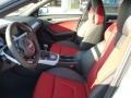 Black/Magma Red 2015 Audi S4 Premium Plus 3.0 TFSI quattro Interior Color