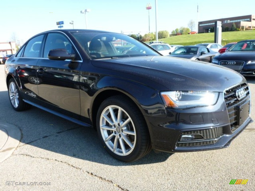 2015 A4 2.0T Premium Plus quattro - Moonlight Blue Metallic / Chestnut Brown/Black photo #5