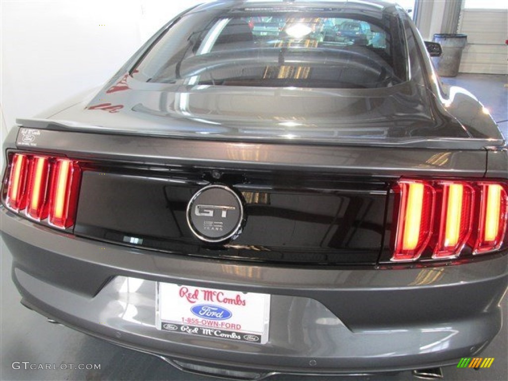 2015 Mustang GT Premium Coupe - Magnetic Metallic / 50 Years Raven Black photo #6