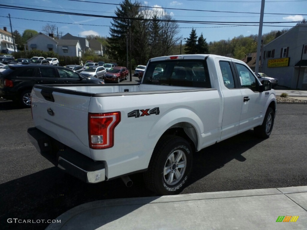 2015 F150 XLT SuperCab 4x4 - Oxford White / Medium Earth Gray photo #5