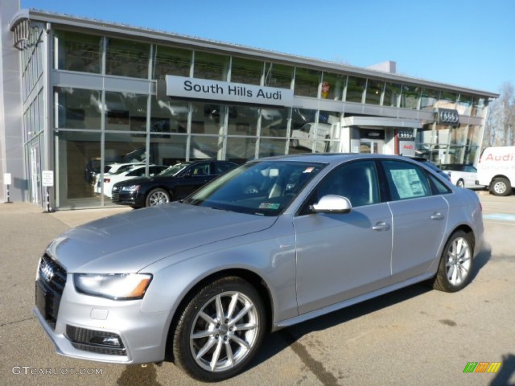 2015 A4 2.0T Premium Plus quattro - Florett Silver Metallic / Black photo #1