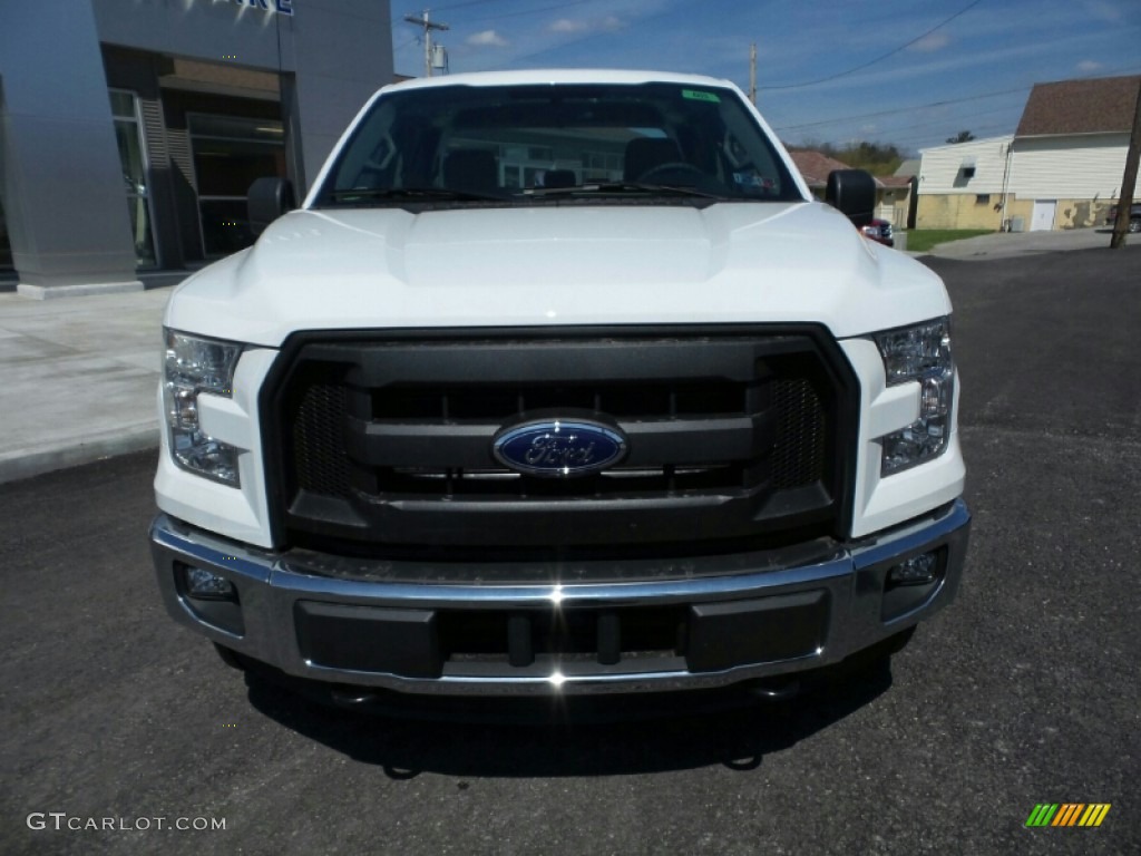 2015 F150 XLT SuperCab 4x4 - Oxford White / Medium Earth Gray photo #9