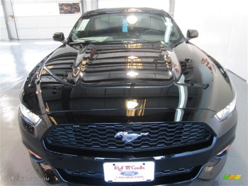 2015 Mustang EcoBoost Coupe - Black / Ebony photo #2
