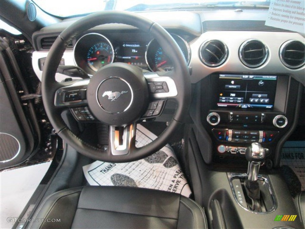 2015 Mustang EcoBoost Coupe - Black / Ebony photo #9