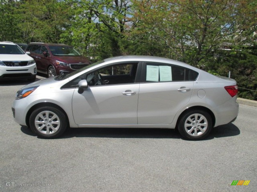 Bright Silver 2015 Kia Rio LX Exterior Photo #103534481