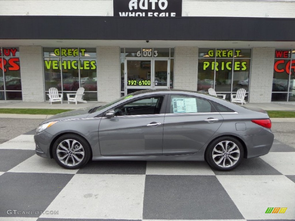 2014 Sonata Limited 2.0T - Harbor Gray Metallic / Gray photo #1
