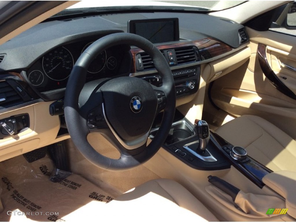 2015 3 Series 335i xDrive Sedan - Alpine White / Venetian Beige photo #11