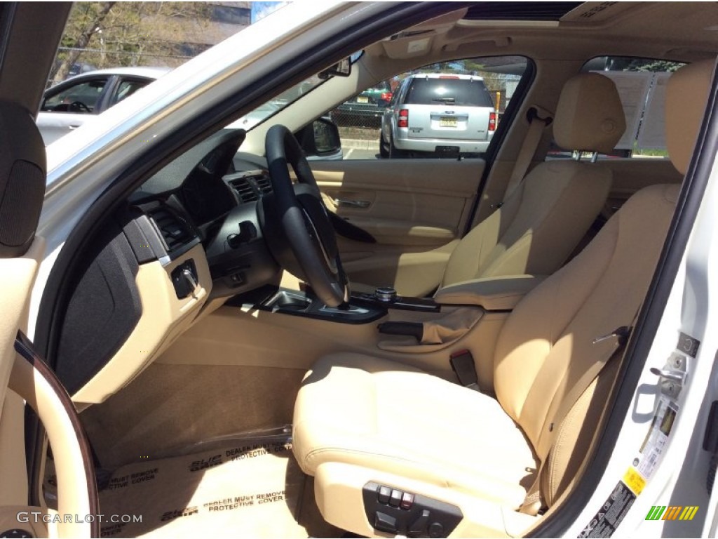 2015 3 Series 335i xDrive Sedan - Alpine White / Venetian Beige photo #12