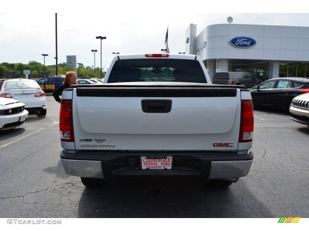 2010 Sierra 1500 SL Crew Cab - Pure Silver Metallic / Dark Titanium photo #4