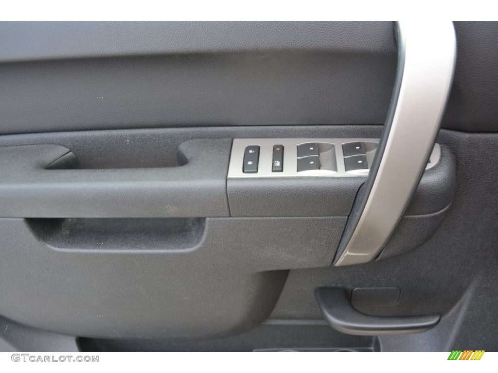 2010 Sierra 1500 SL Crew Cab - Pure Silver Metallic / Dark Titanium photo #11