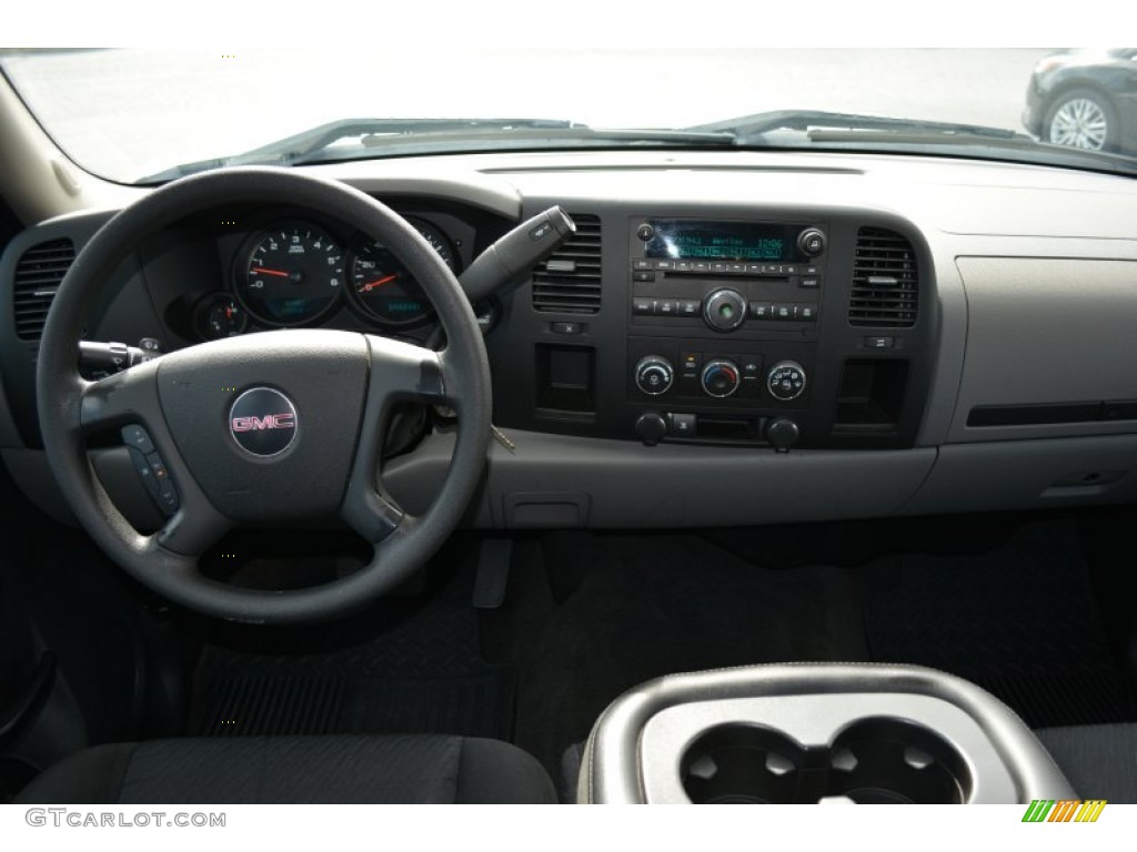 2010 Sierra 1500 SL Crew Cab - Pure Silver Metallic / Dark Titanium photo #14