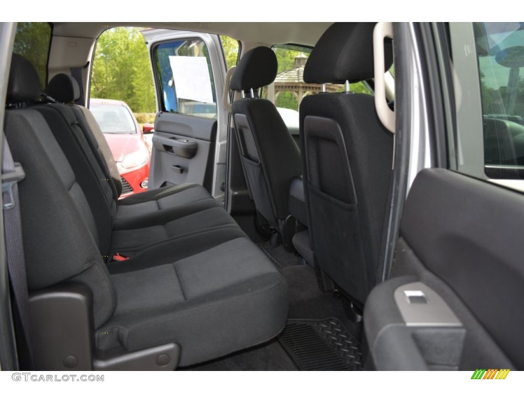 2010 Sierra 1500 SL Crew Cab - Pure Silver Metallic / Dark Titanium photo #16