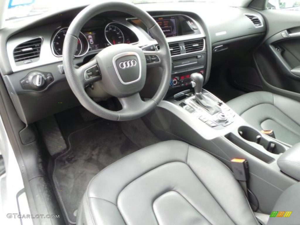 Black Interior 2012 Audi A5 2.0T quattro Coupe Photo #103541147