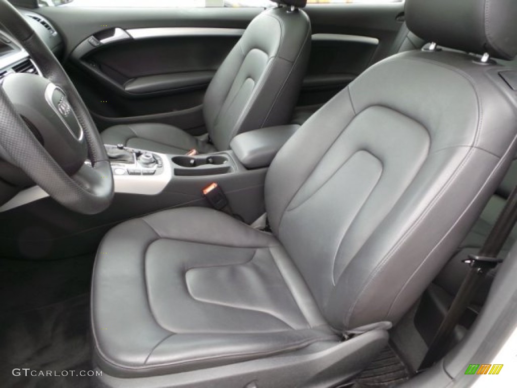 Black Interior 2012 Audi A5 2.0T quattro Coupe Photo #103541165