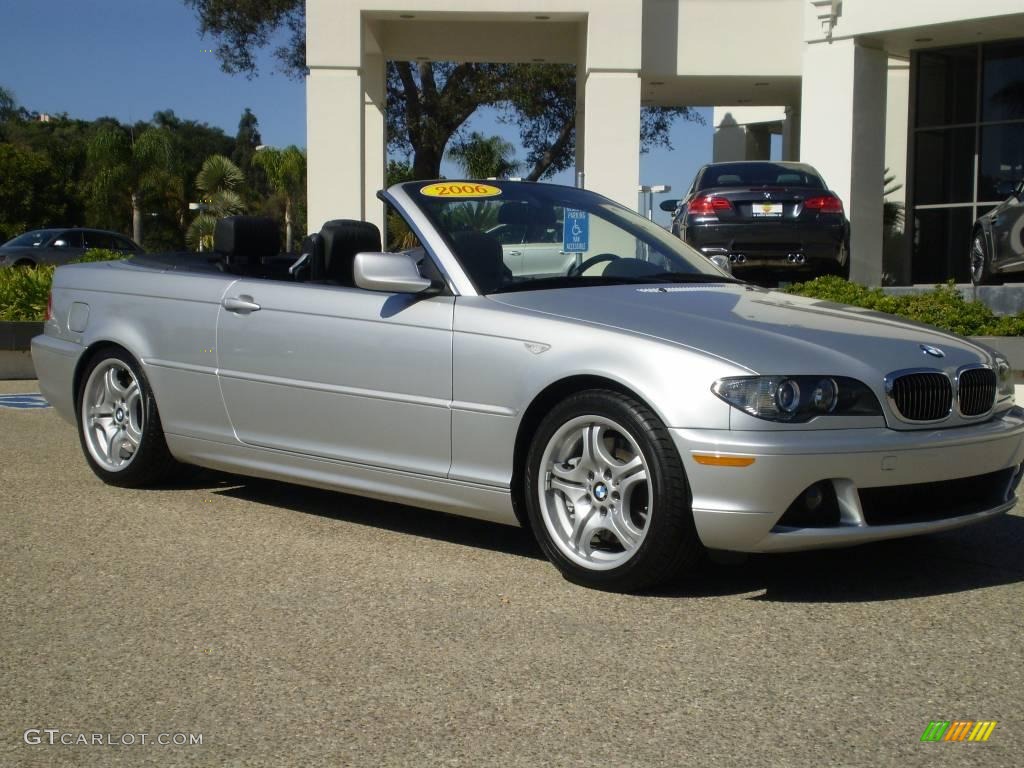 2006 3 Series 330i Convertible - Titanium Silver Metallic / Black photo #7