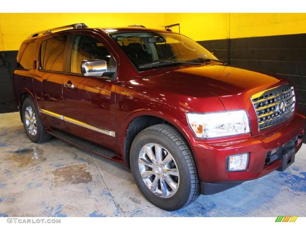 2010 QX 56 4WD - Deep Garnet Red / Graphite photo #3