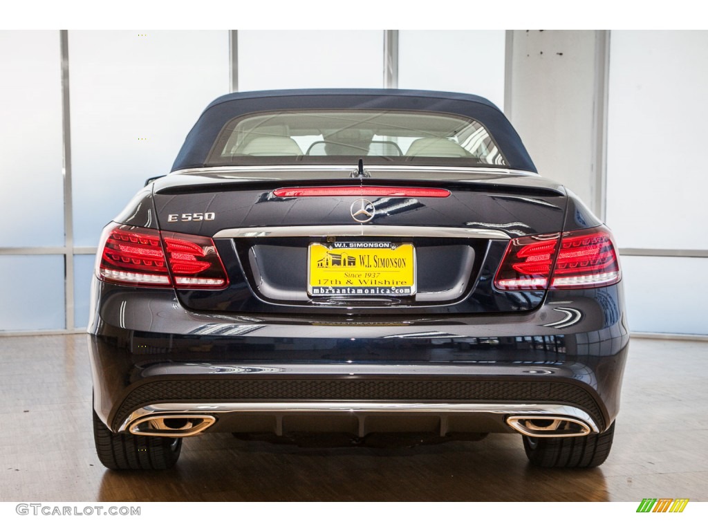 2015 E 550 Cabriolet - Lunar Blue Metallic / Silk Beige/Espresso Brown photo #3