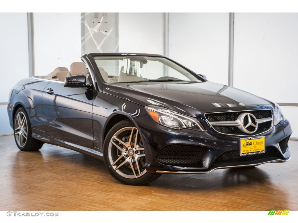 2015 E 550 Cabriolet - Lunar Blue Metallic / Silk Beige/Espresso Brown photo #10