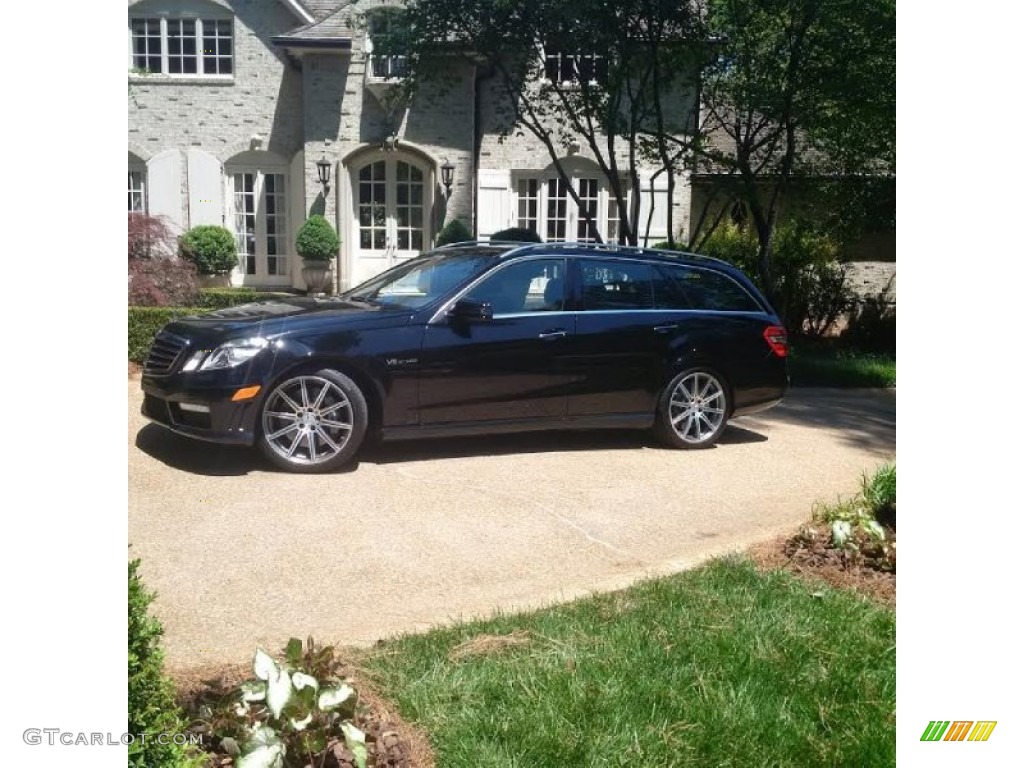 Black 2013 Mercedes-Benz E 63 AMG Wagon Exterior Photo #103553052