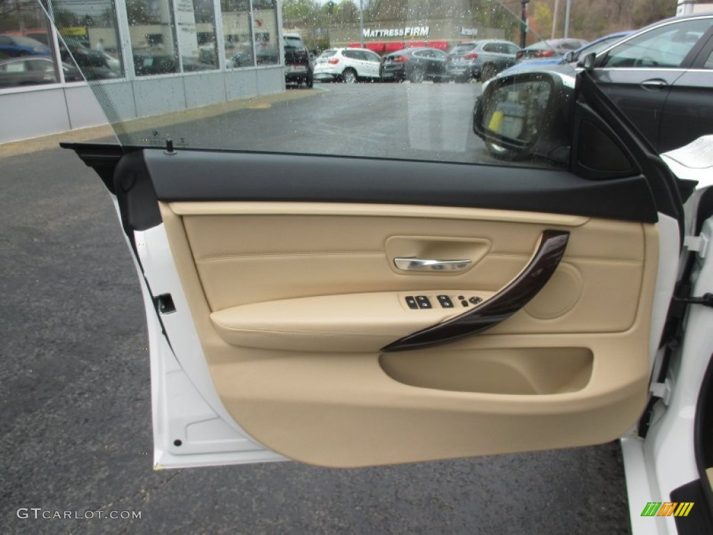 2015 BMW 4 Series 428i xDrive Gran Coupe Venetian Beige Door Panel Photo #103555865
