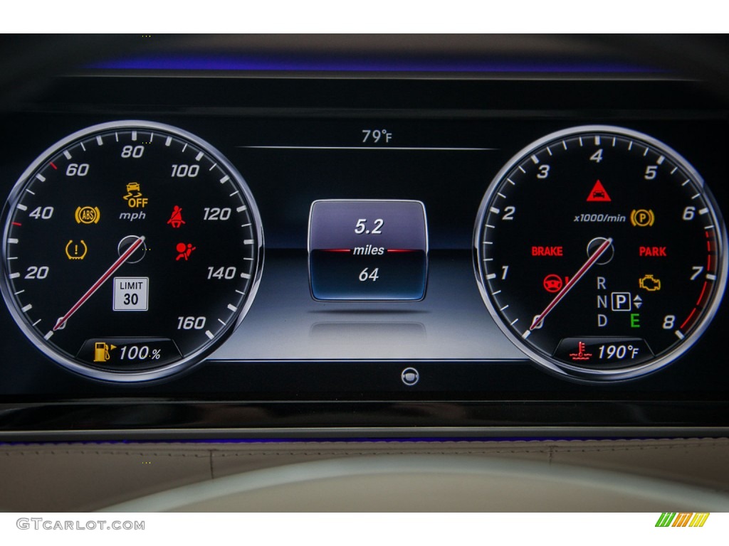 2016 Mercedes-Benz S Mercedes-Maybach S600 Sedan Gauges Photo #103555980