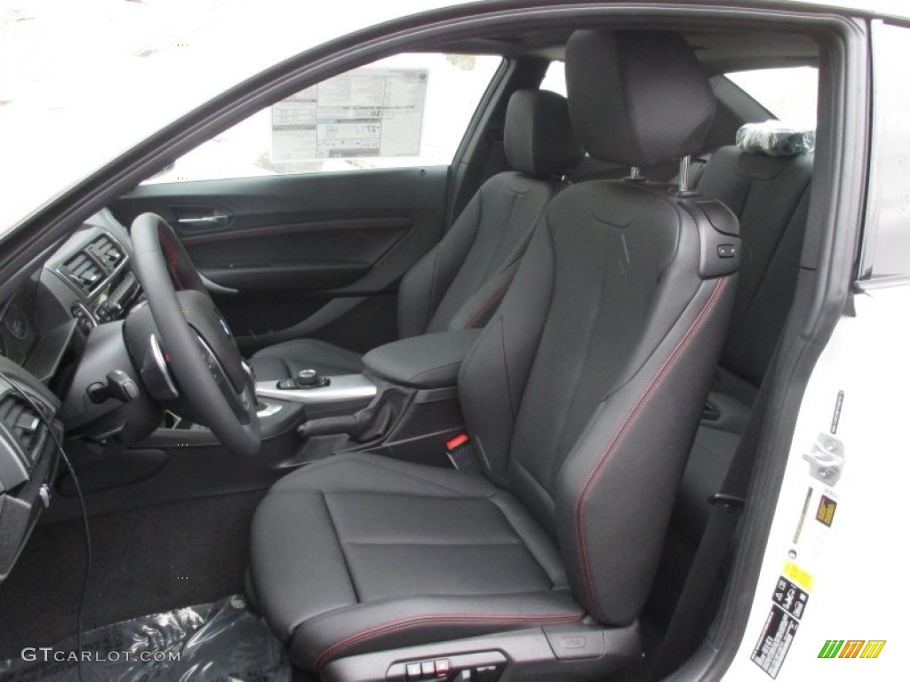 Black Interior 2015 BMW 2 Series 228i xDrive Coupe Photo #103556388