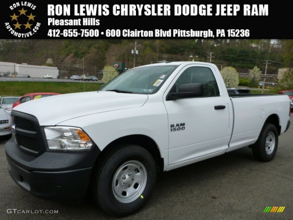 2015 1500 Tradesman Regular Cab - Bright White / Black/Diesel Gray photo #1