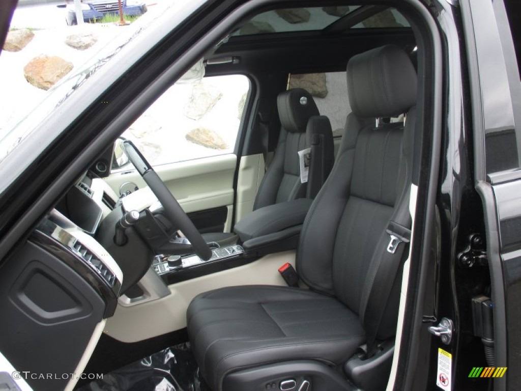 Ebony/Ivory Interior 2015 Land Rover Range Rover Supercharged Photo #103558650