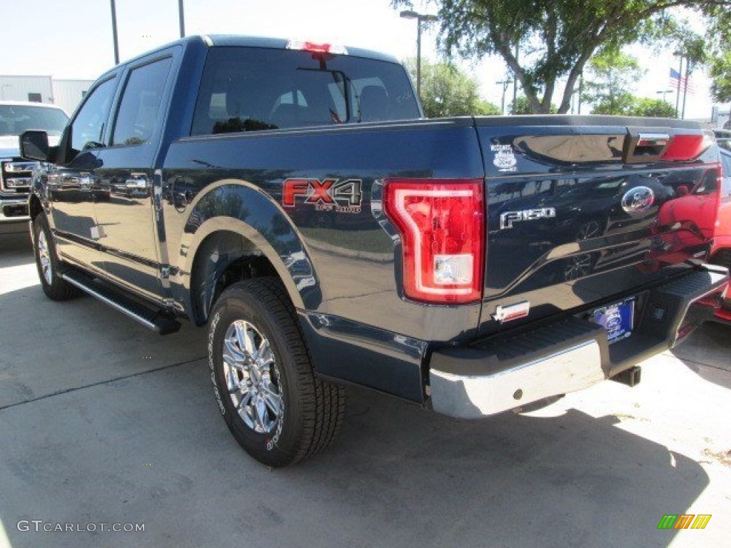 2015 F150 XLT SuperCrew 4x4 - Blue Jeans Metallic / Medium Earth Gray photo #13