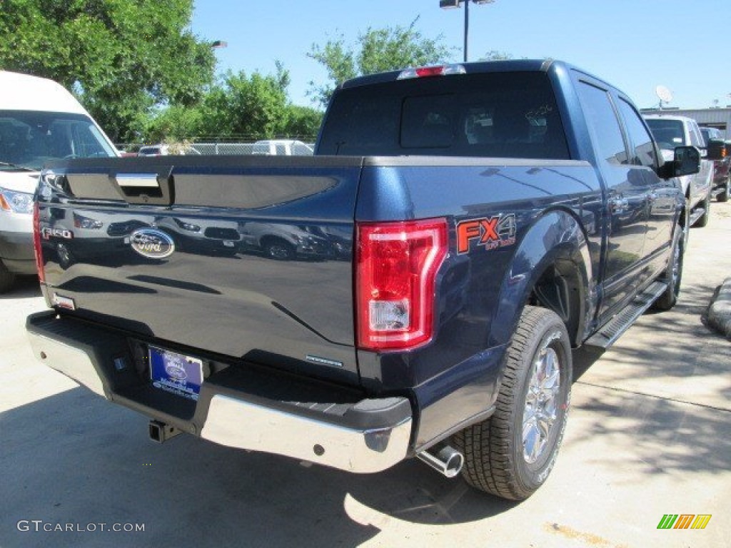 2015 F150 XLT SuperCrew 4x4 - Blue Jeans Metallic / Medium Earth Gray photo #19