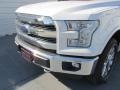 2015 White Platinum Tricoat Ford F150 Lariat SuperCrew 4x4  photo #10