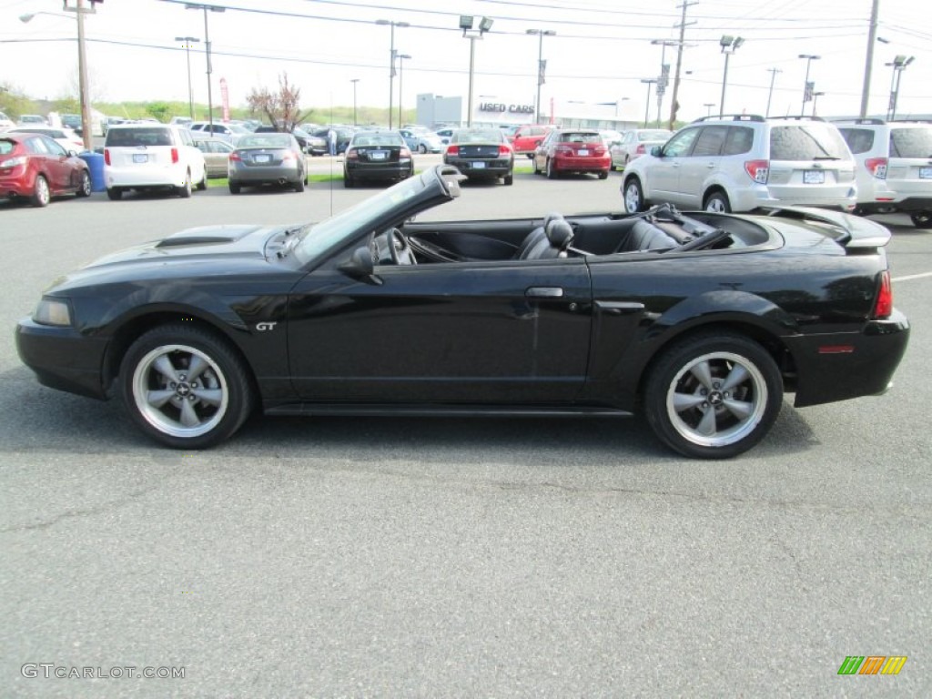 2002 Mustang GT Convertible - Black / Dark Charcoal photo #9