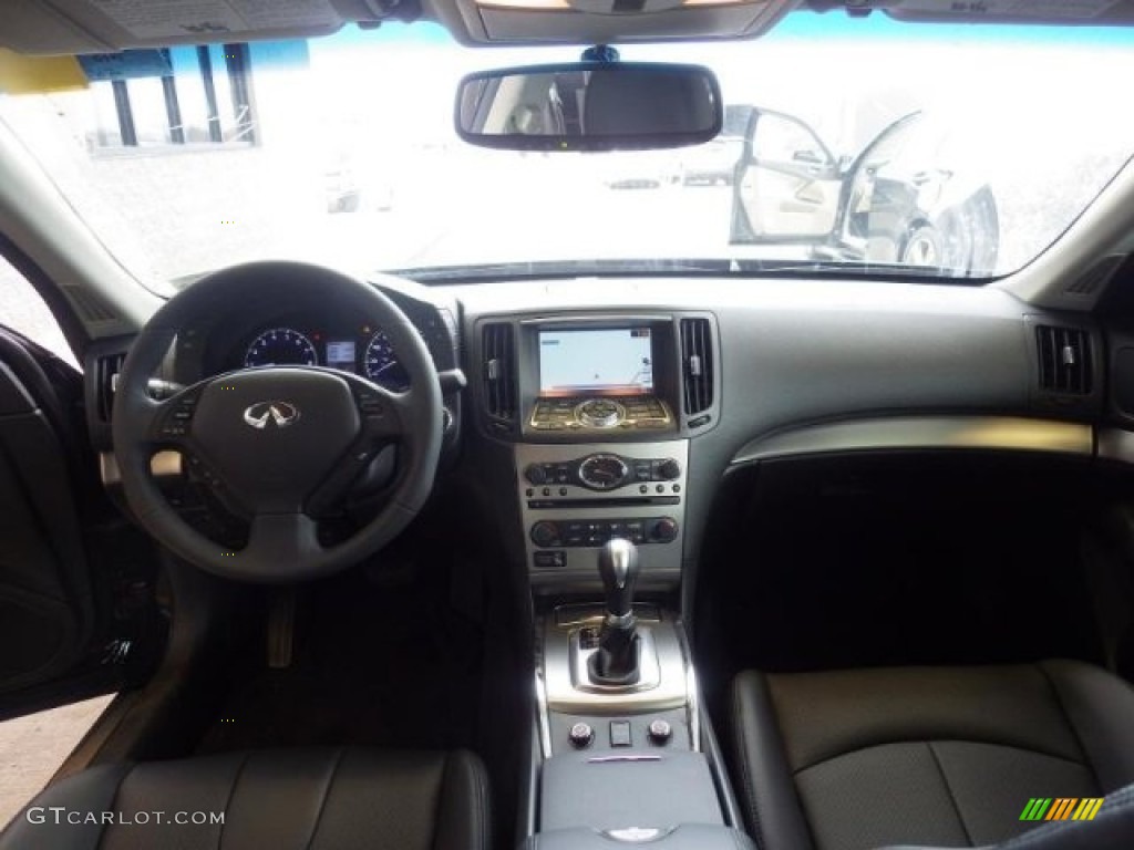2015 Infiniti Q40 AWD Sedan Graphite Dashboard Photo #103563399