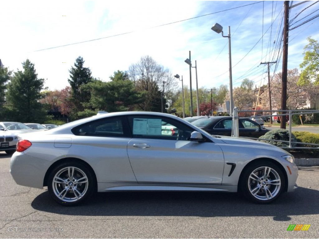 2015 4 Series 428i xDrive Coupe - Glacier Silver Metallic / Black photo #2