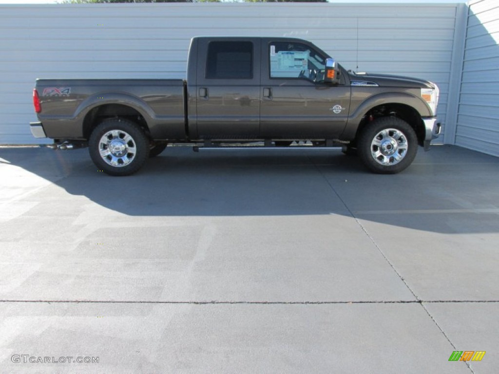 2015 F250 Super Duty Lariat Crew Cab 4x4 - Caribou / Black photo #3