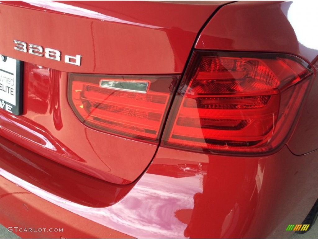 2015 3 Series 328d xDrive Sedan - Melbourne Red Metallic / Black photo #23