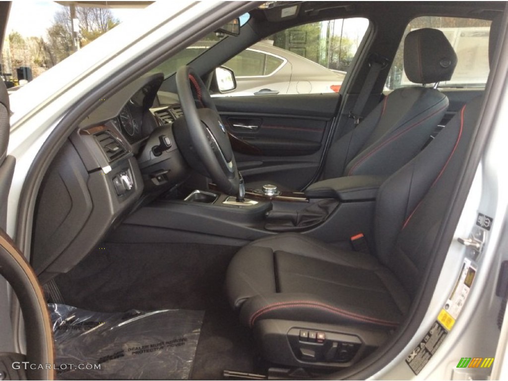 Black Interior 2015 BMW 3 Series 328d xDrive Sedan Photo #103567107