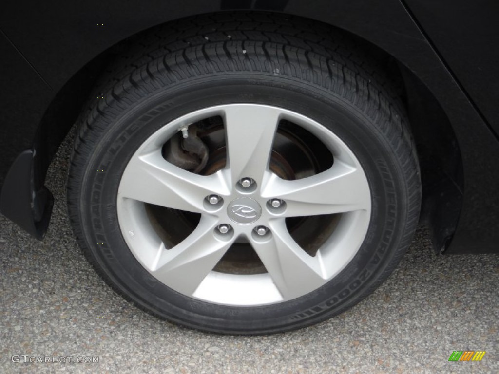 2012 Elantra GLS - Midnight Black / Beige photo #3