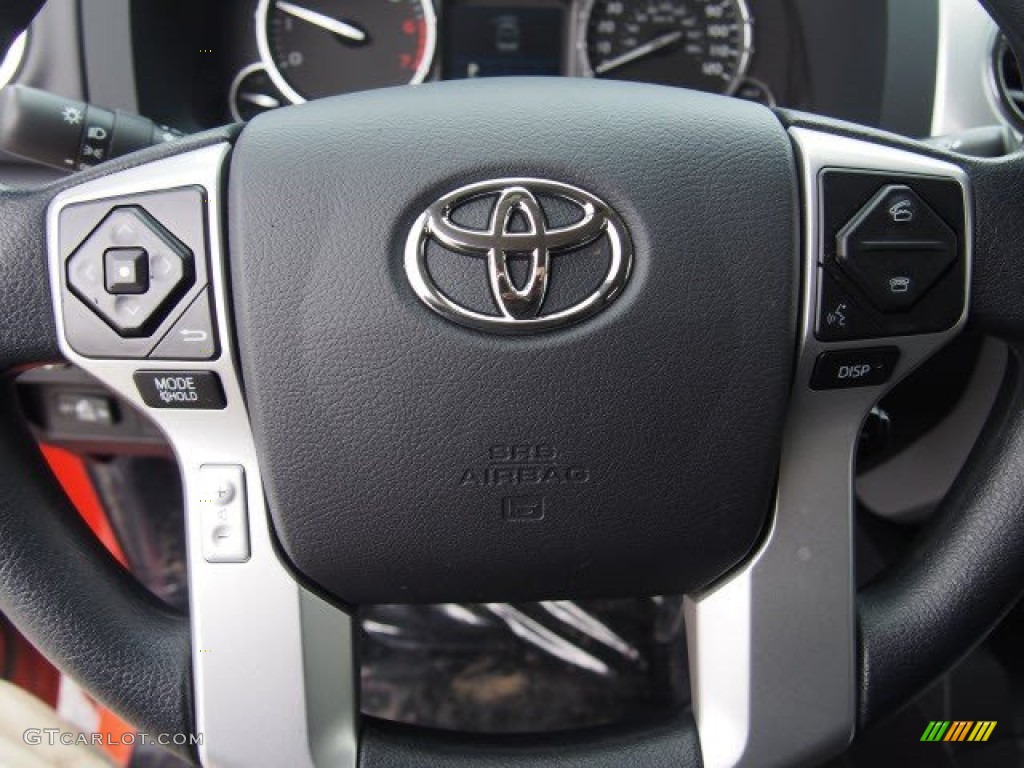 2015 Toyota Tundra TRD Pro CrewMax 4x4 TRD Pro Black/Red Steering Wheel Photo #103569453