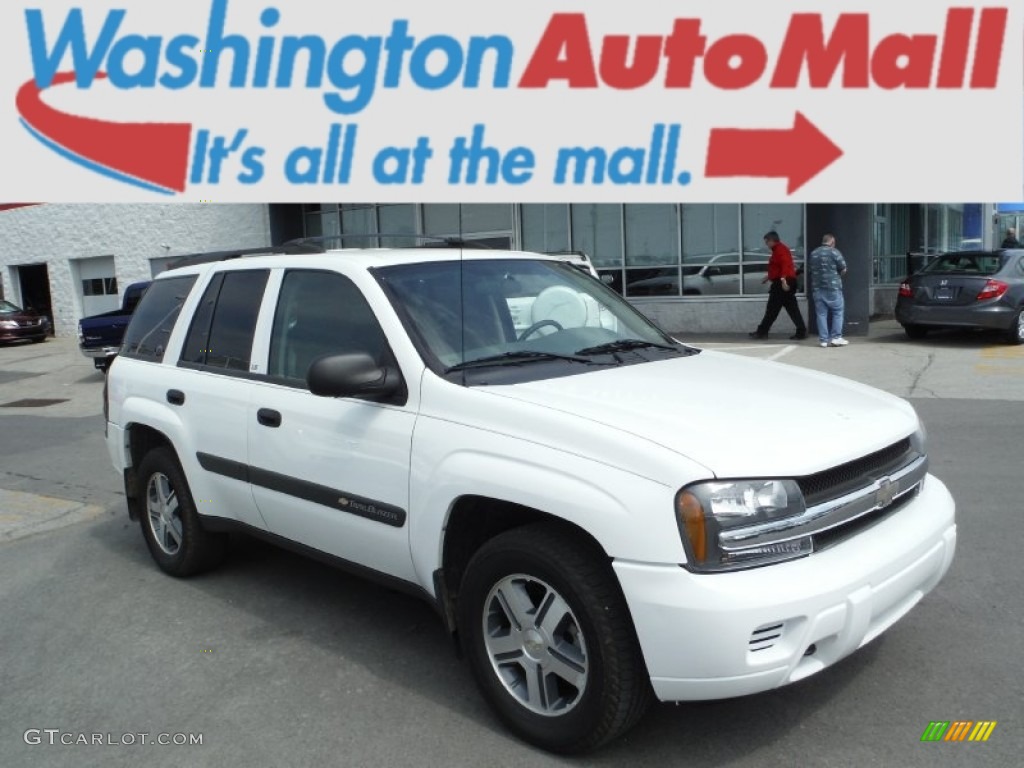 2004 TrailBlazer LS 4x4 - Summit White / Medium Pewter photo #1