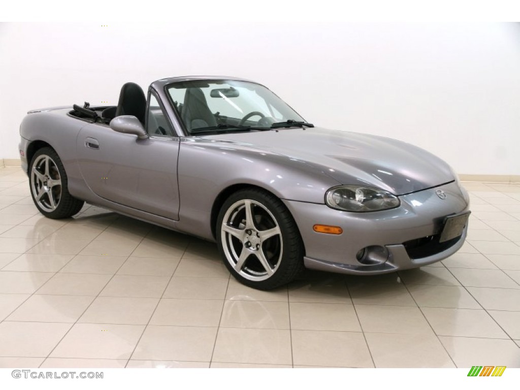 2004 MX-5 Miata MAZDASPEED Roadster - Titanium Gray Metallic / Black/Red photo #1