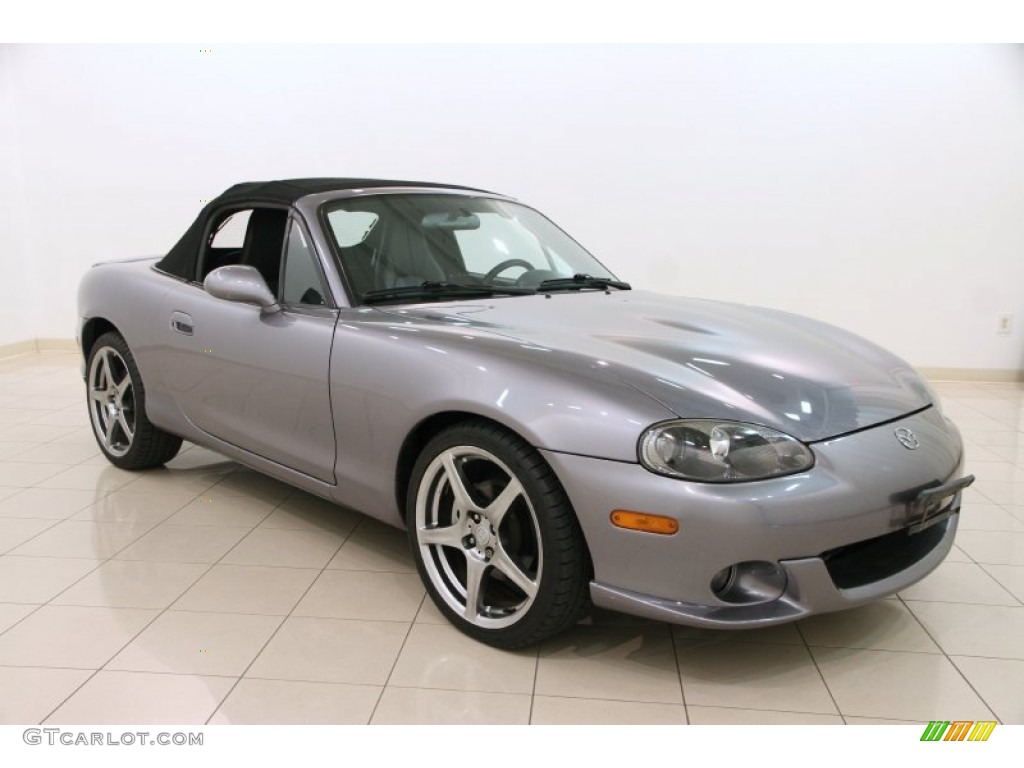 2004 MX-5 Miata MAZDASPEED Roadster - Titanium Gray Metallic / Black/Red photo #2